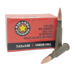 Century Arms Ammo Red Army Standard 7.62X54R Steel 148 Grain Full Metal Jacket 620 Rounds